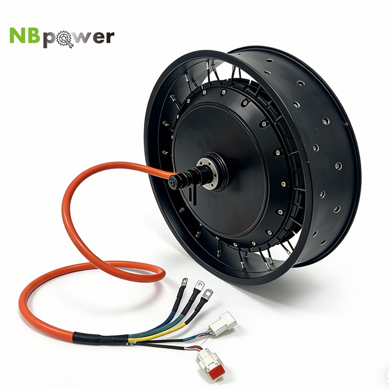 72V 8000W Brushless Hub Motor - NBpower/QS 273 40H 48-96 فولت، قدرة