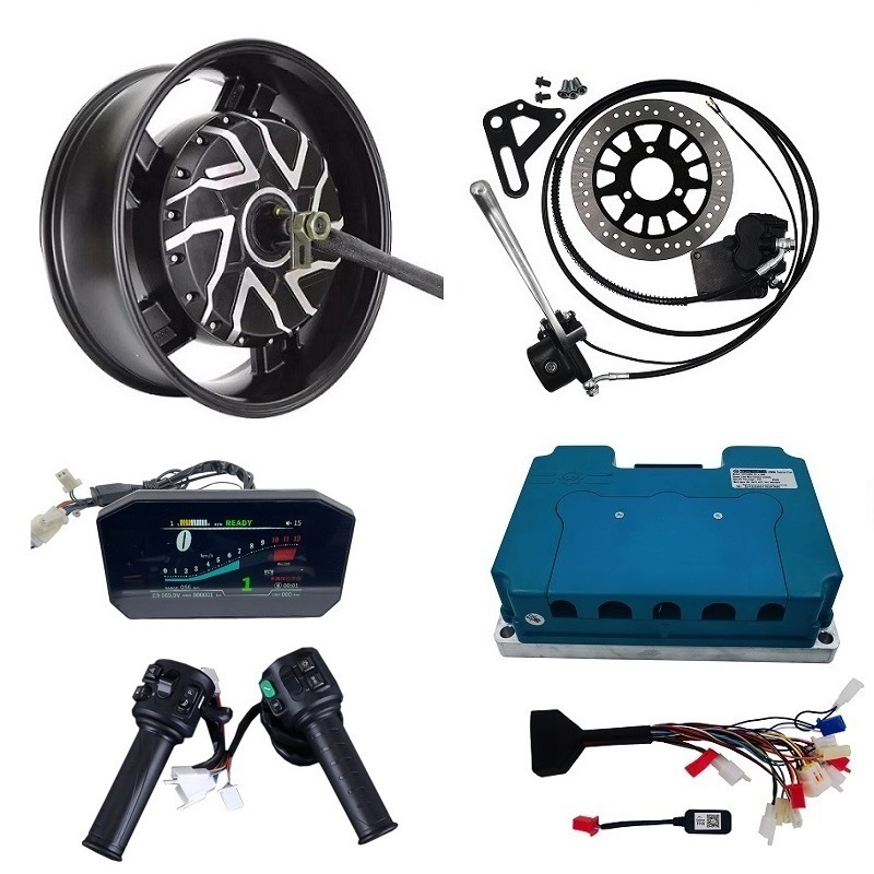 12000W Electric Motorcycle Hub Motor - مجموعة محركات كهربائية للدراجات النارية مقاس